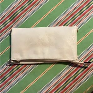 EUC ivory crossbody clutch